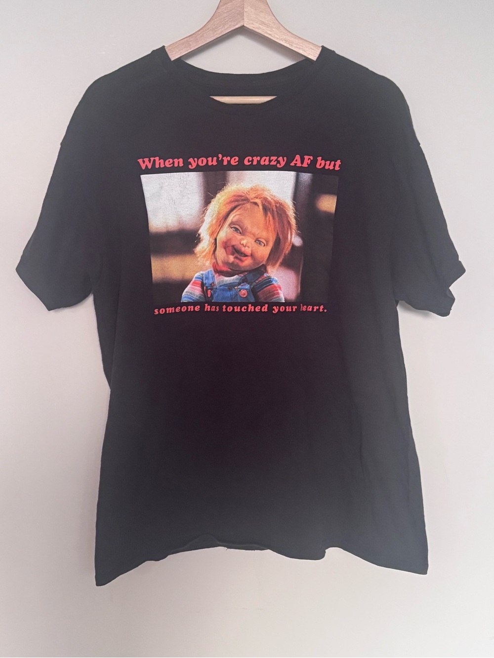 Chucky Universal Studios “When You’re Crazy AF” Graphic Tee T-shirt Halloween